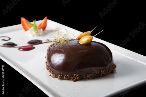 Elegant chocolate dessert