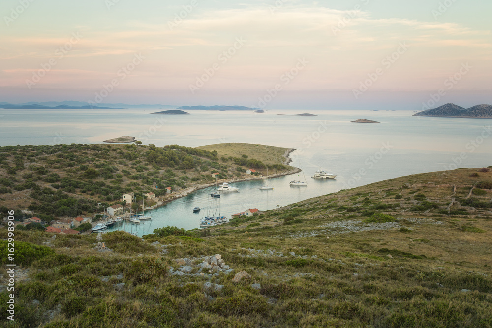 View from the Highest Point of Island Vela Smokvica, Kornati Islands National Park, Croatia