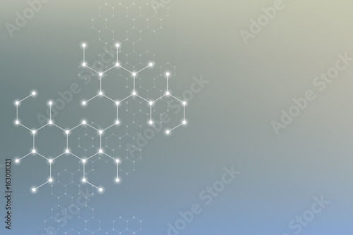 Molecule dna, genetic and chemical compounds, illustration