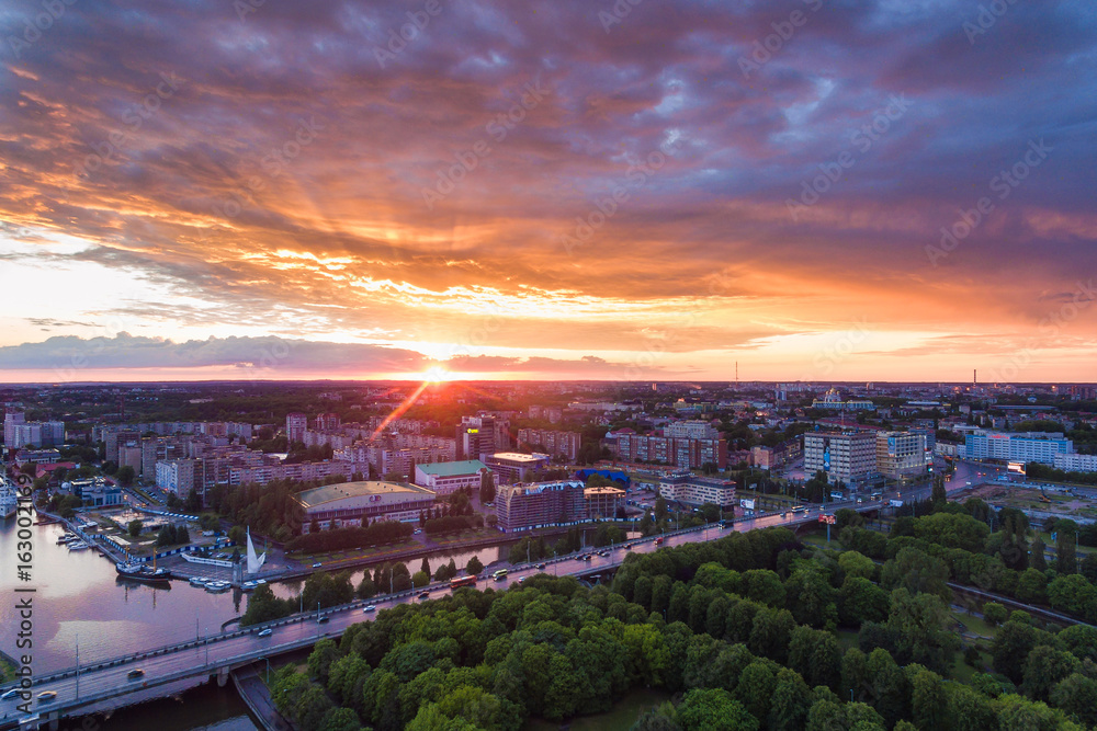 Sunset over Kaliningrad