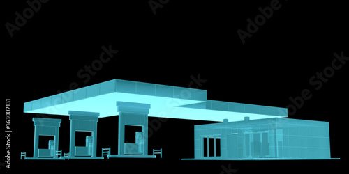 Gas Station. X-ray image