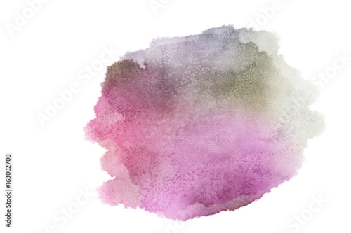 green and pink watercolor background. Abstract illustration, design element