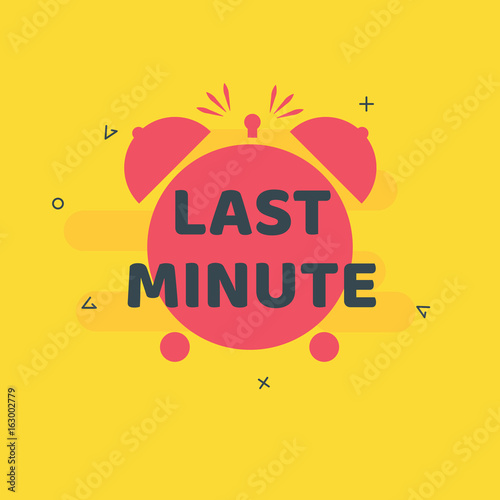 Last Minute - Summer and Beach Holiday Season. Vector illustration