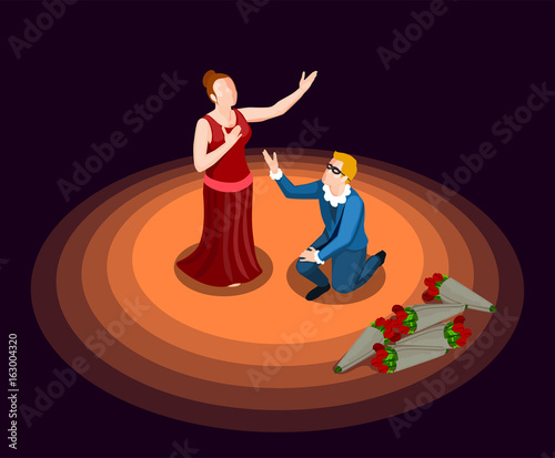 Theatre Isometric Icon
