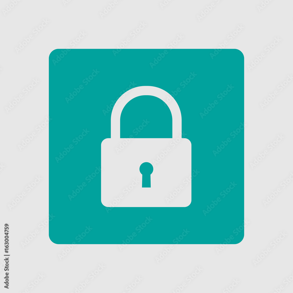 Lock icon. User login or authenticate icon. Flat design style. Lock icon. User login or authenticate icon. Flat design style.