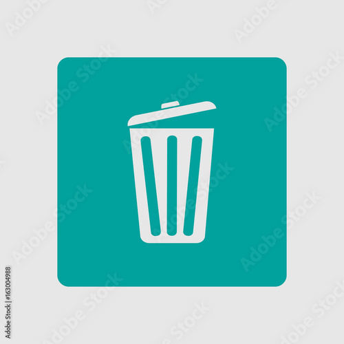 Trash can icon. Delete, Move to Trash, clear the disk space. Vector illustration.