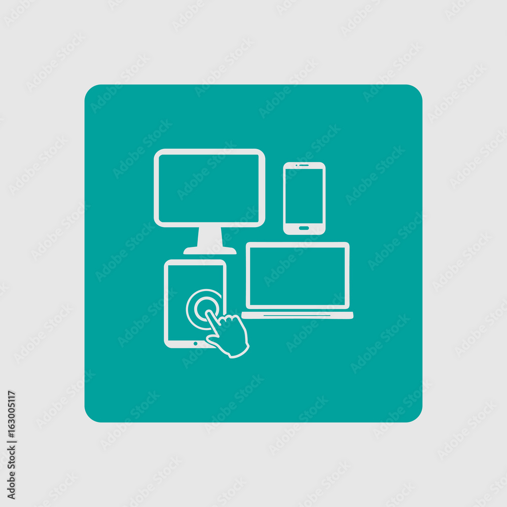 Smartphone computer tablet netbook symbol. Flat design. Smartphone computer tablet netbook symbol. Flat design.