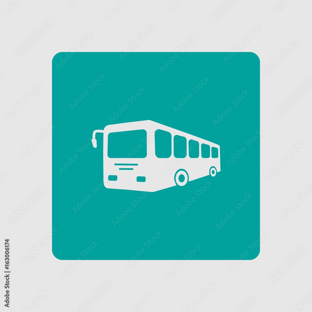 Bus sign icon. Public transport symbol. Flat design style. Bus sign icon. Public transport symbol. Flat design style.