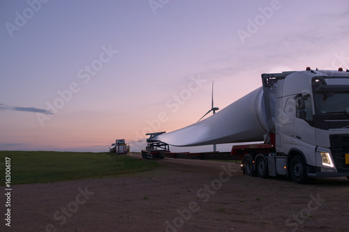 Windmill blade on truck © natapetrovich