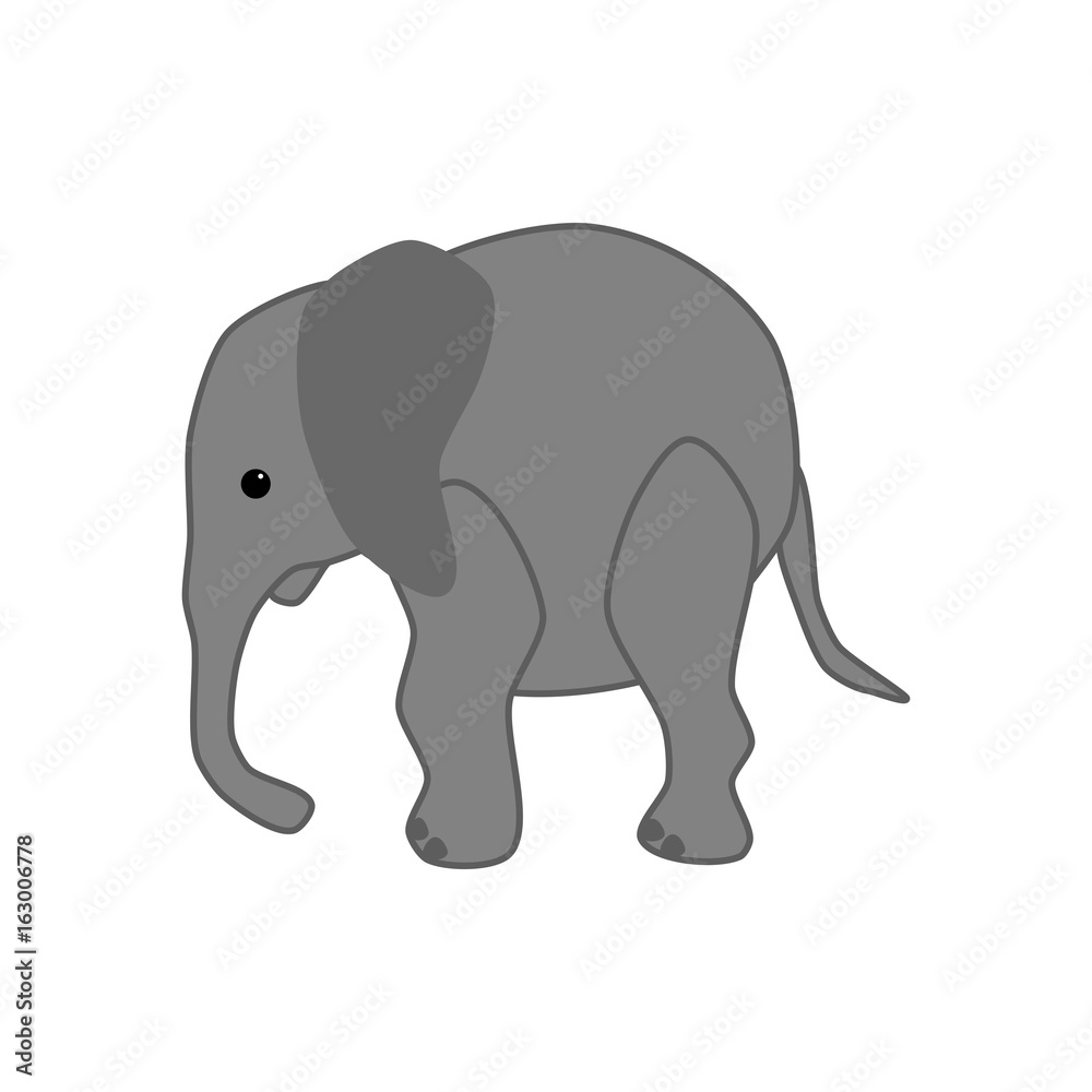 Elephant illustration vector