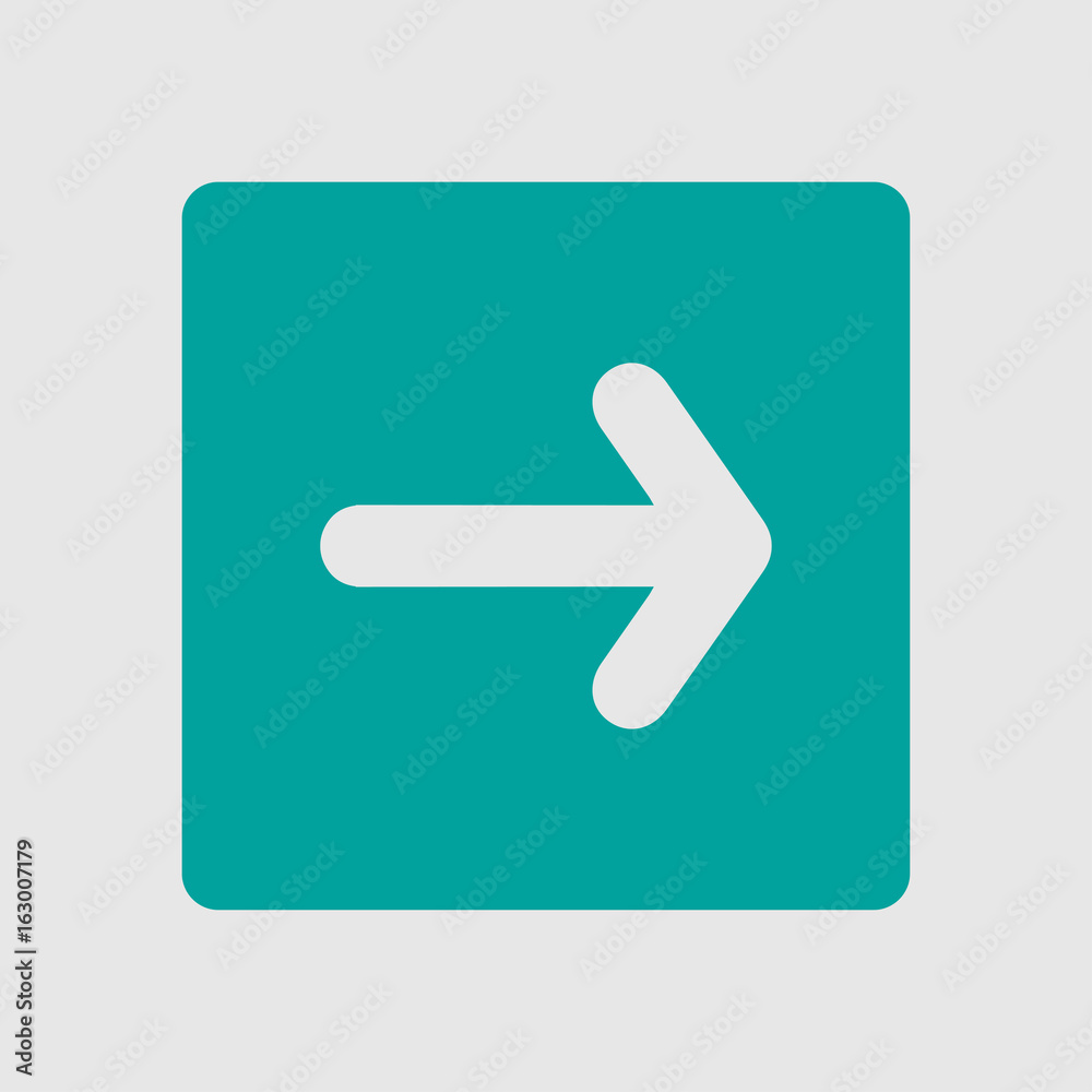 Arrow icon. Pointer direction for land navigation.