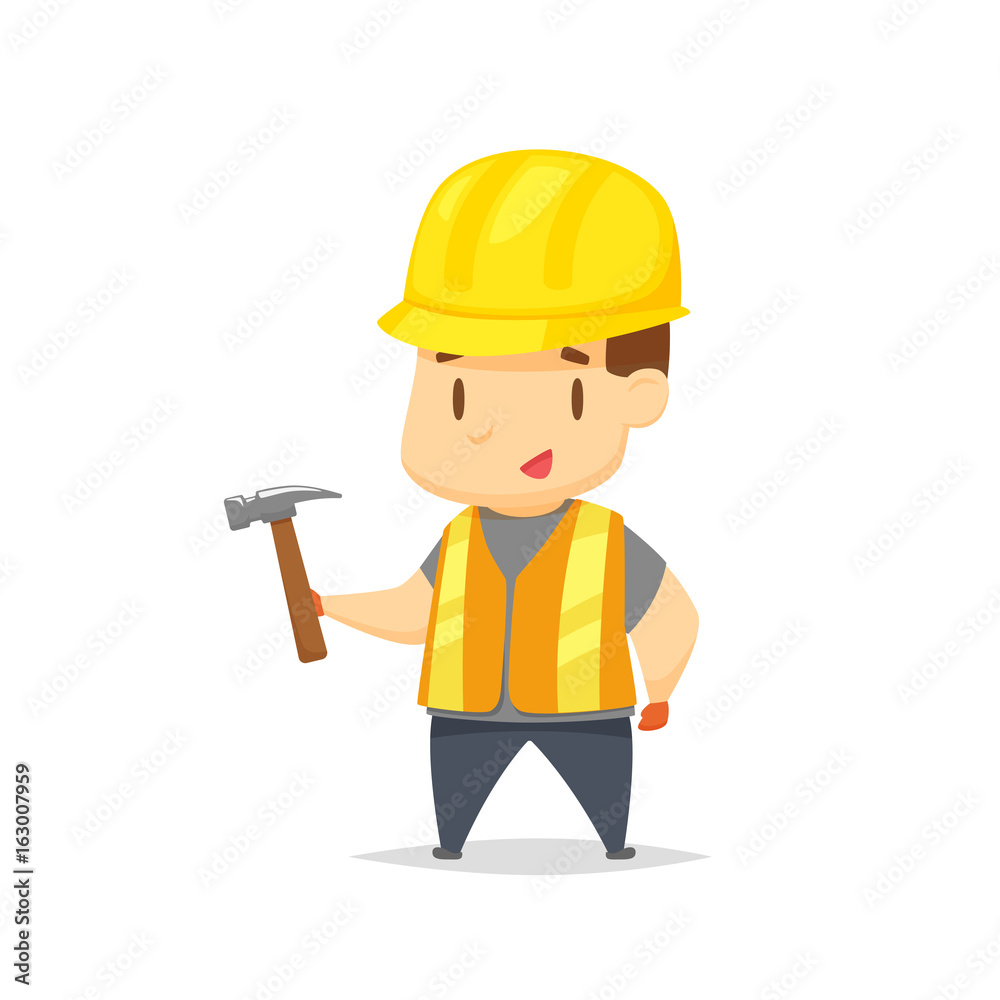 Cartoon construction worker vector Cartoon construction worker vector