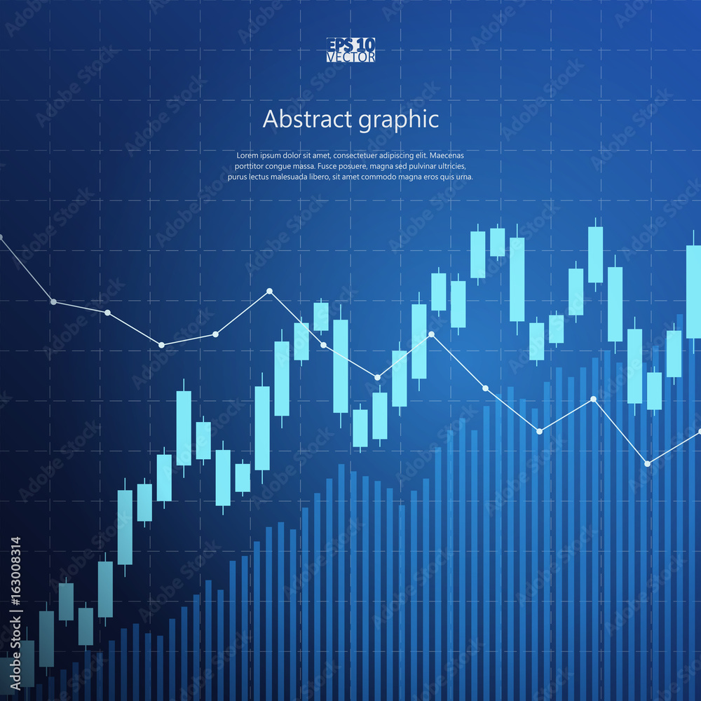 Abstract background with stock graph. Eps10 Vector illustration. Abstract background with stock graph. Eps10 Vector illustration.