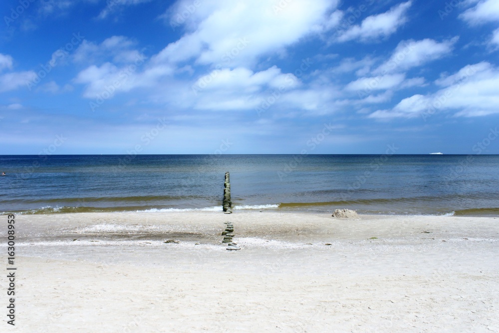 Uznam, plaża