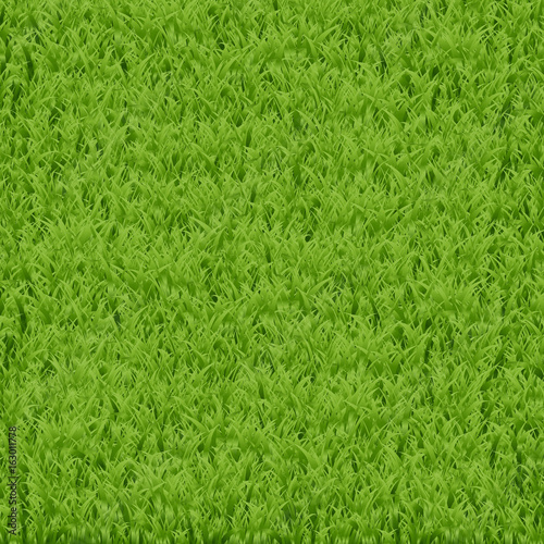 Vector realistic isolated green grass background for decoration, gift wrapping paper and covering.