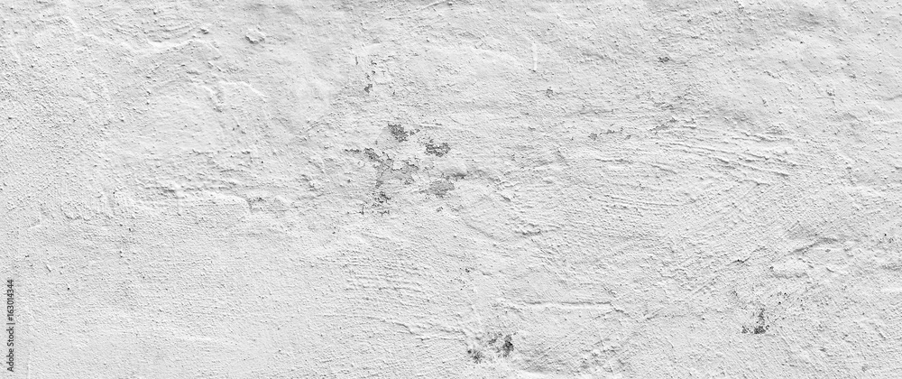 Obraz premium White plastered rough wall background