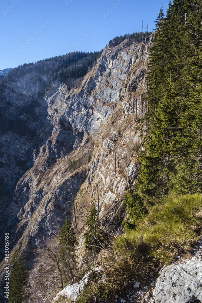 Obraz premium View of Komna from Komarča footpath.