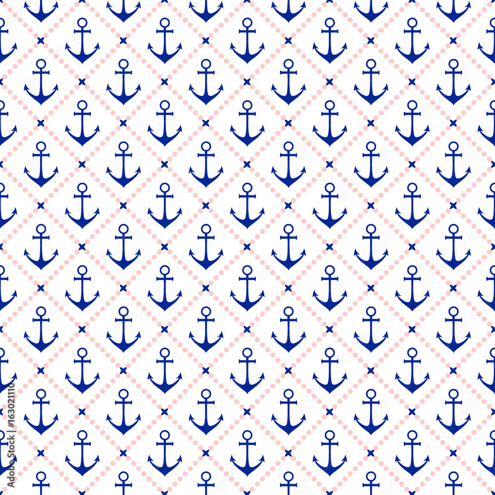 Anchor seamless pattern. Anchor seamless pattern.