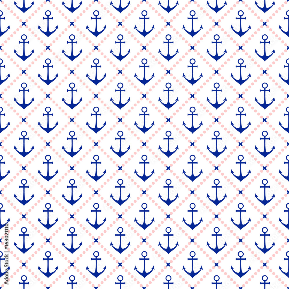 Anchor seamless pattern.