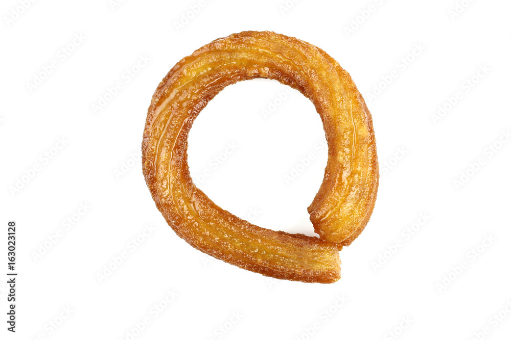 Traditional Turkish ring sweet. Isolated on white background. Traditional Turkish ring sweet. Isolated on white background.
