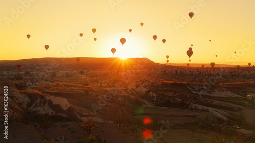 Wallpaper Mural Tourist balloons over Cappadocia during the sunrise Torontodigital.ca