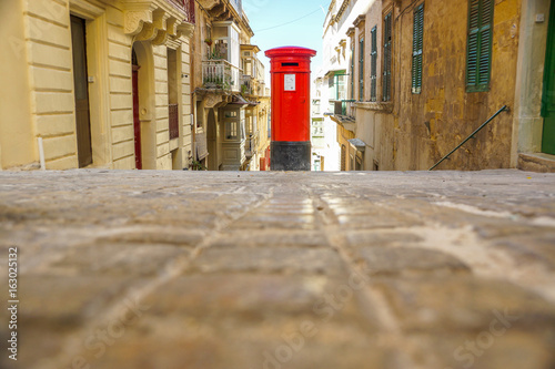 A British style postbox in Valletta,Malta