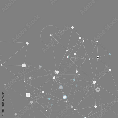 Communication abstract vector. Network background
