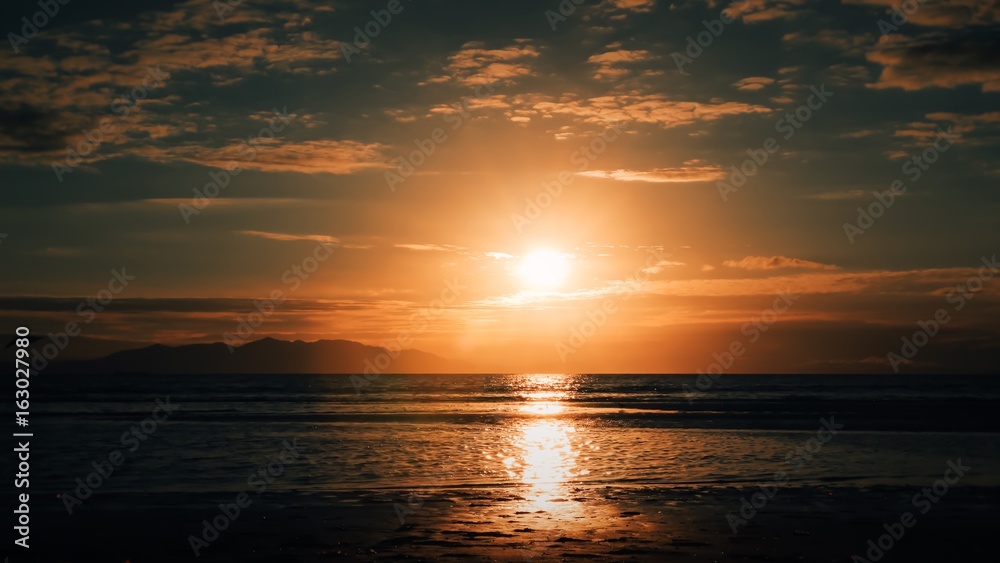 Sunset Ayr Beach