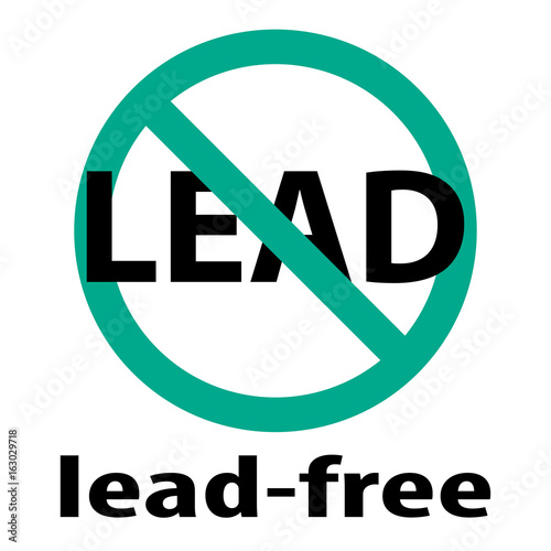 lead free vector icon