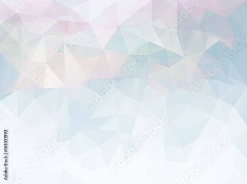 Triangle pink blue pattern