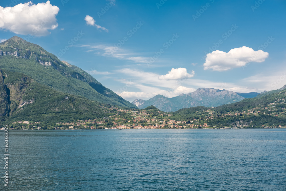 Landscape view of Lake Como, Italy.