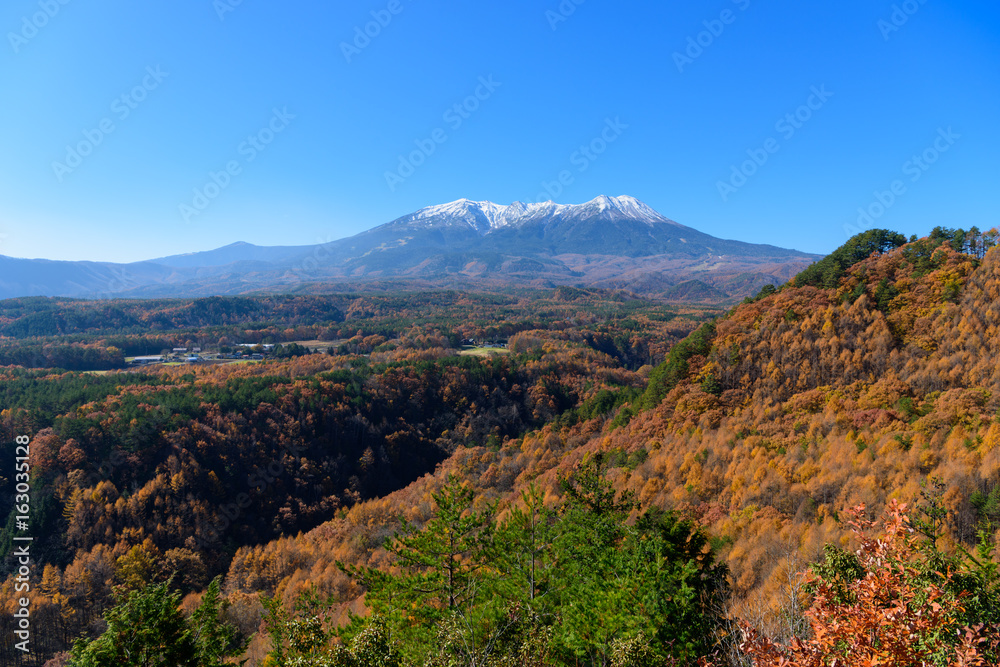 長野　秋の九蔵峠と御嶽山
