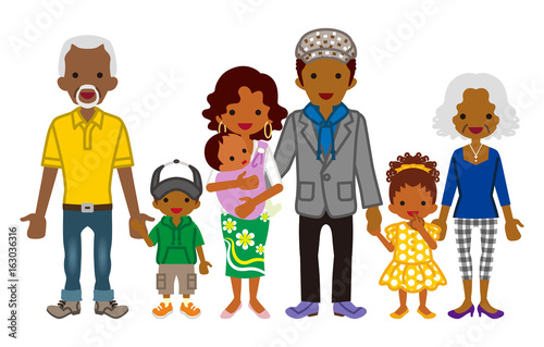 Multi-Generation family -African