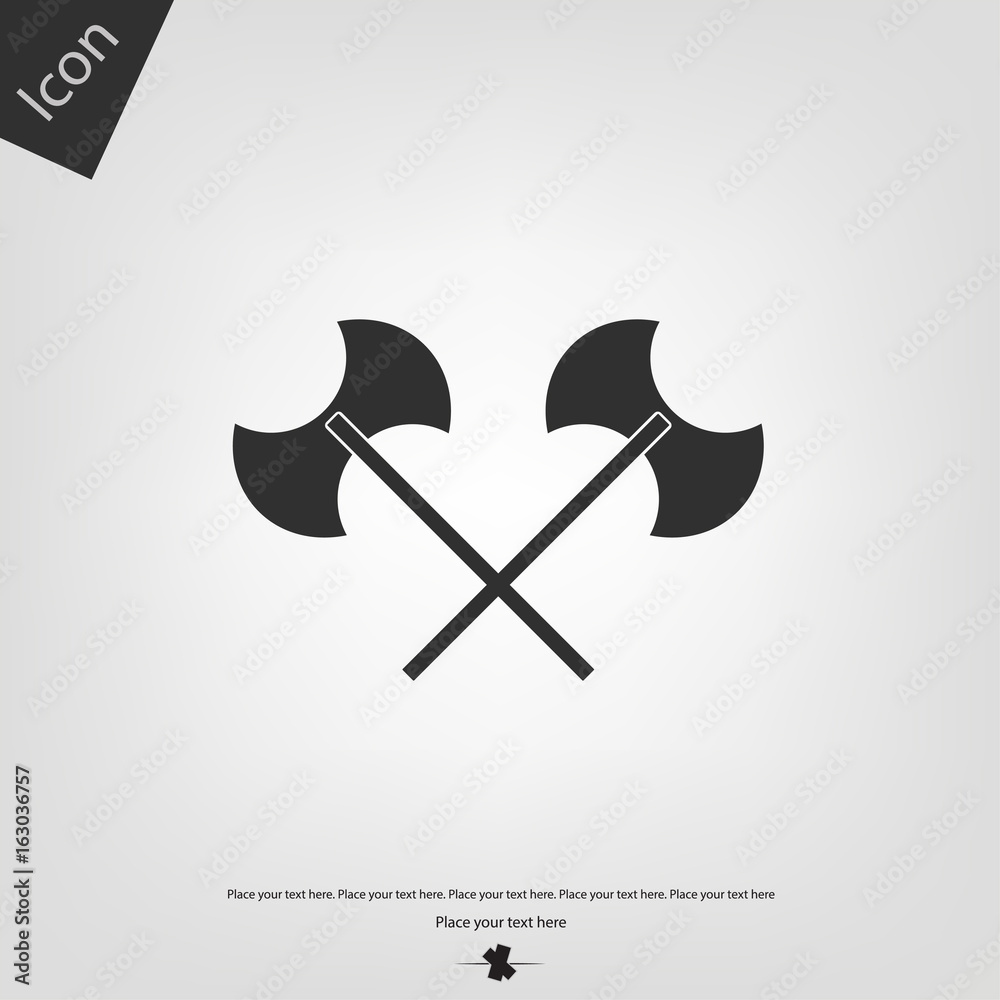 Battle axe vector icon Battle axe vector icon