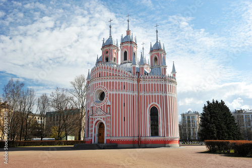 Wallpaper Mural Orthodox Church Chesme Church in St. Petersburg in the spring Torontodigital.ca