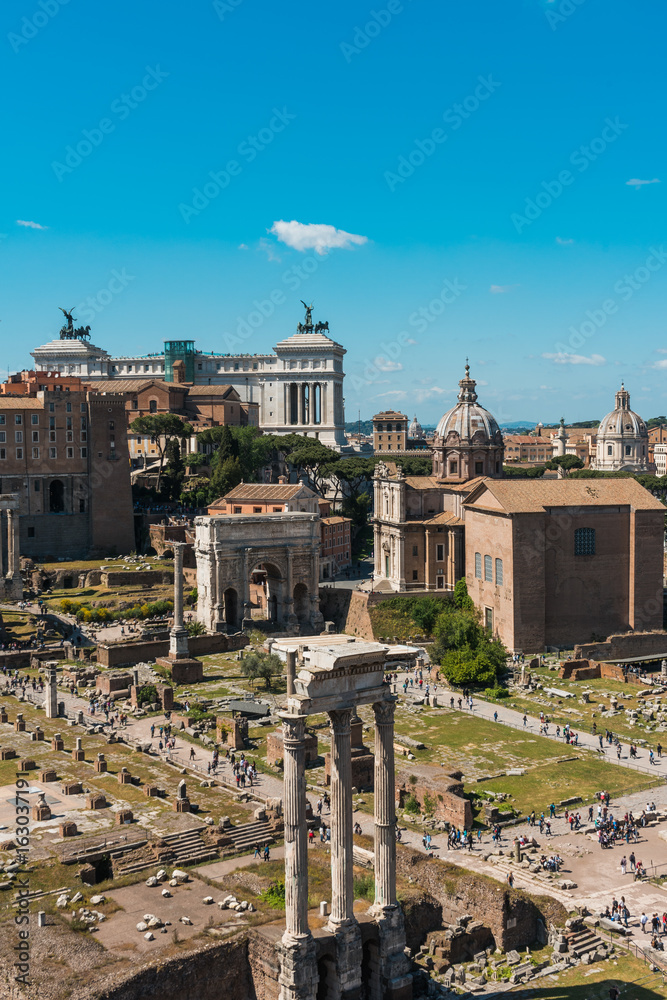 View of the Roman Forum, Rome, Italy