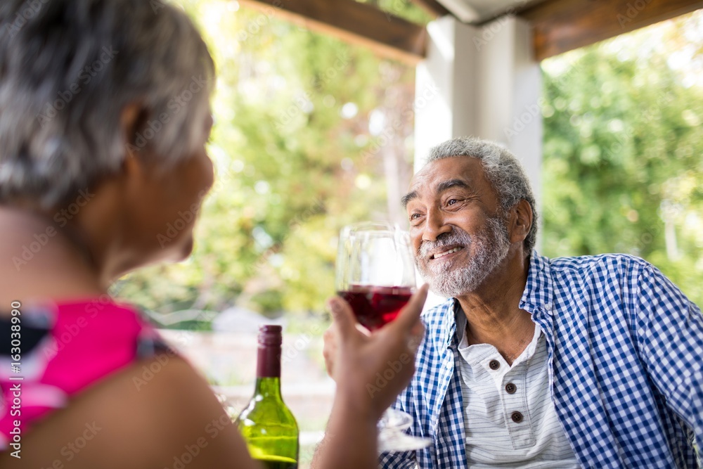 Happy couple having wine Happy couple having wine