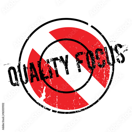 Quality Focus rubber stamp. Grunge design with dust scratches. Effects can be easily removed for a clean, crisp look. Color is easily changed.