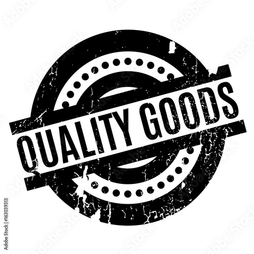 Quality Goods rubber stamp. Grunge design with dust scratches. Effects can be easily removed for a clean, crisp look. Color is easily changed.