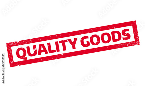 Quality Goods rubber stamp. Grunge design with dust scratches. Effects can be easily removed for a clean, crisp look. Color is easily changed.