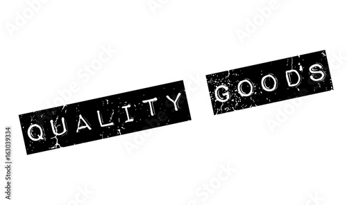 Quality Goods rubber stamp. Grunge design with dust scratches. Effects can be easily removed for a clean, crisp look. Color is easily changed.