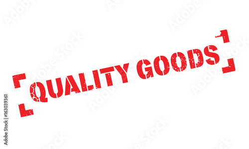 Quality Goods rubber stamp. Grunge design with dust scratches. Effects can be easily removed for a clean, crisp look. Color is easily changed.