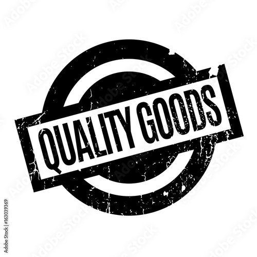Quality Goods rubber stamp. Grunge design with dust scratches. Effects can be easily removed for a clean, crisp look. Color is easily changed.