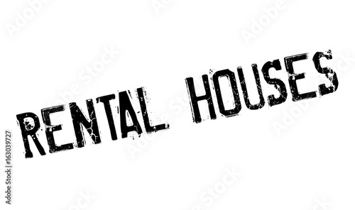 Rental Houses rubber stamp. Grunge design with dust scratches. Effects can be easily removed for a clean, crisp look. Color is easily changed.