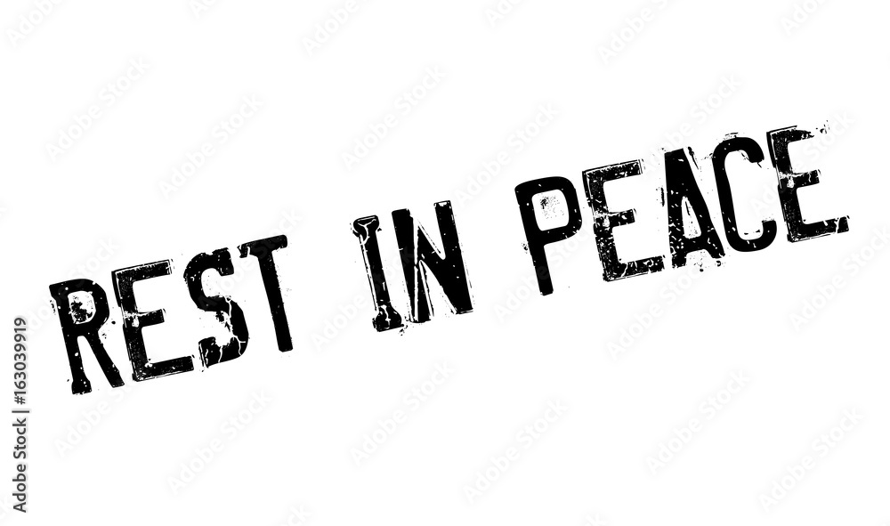 Rest In Peace rubber stamp. Grunge design with dust scratches. Effects can be easily removed for a clean, crisp look. Color is easily changed. Rest In Peace rubber stamp. Grunge design with dust scratches. Effects can be easily removed for a clean, crisp look. Color is easily changed.