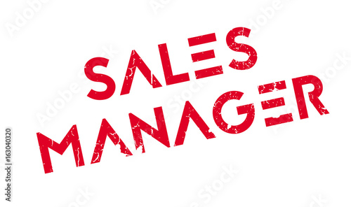 Sales Manager rubber stamp. Grunge design with dust scratches. Effects can be easily removed for a clean, crisp look. Color is easily changed.