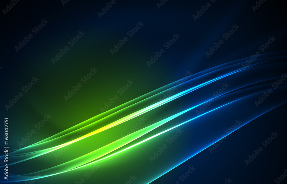 Vector polar lights concept background Vector polar lights concept background