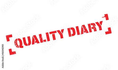 Quality Diary rubber stamp. Grunge design with dust scratches. Effects can be easily removed for a clean, crisp look. Color is easily changed.
