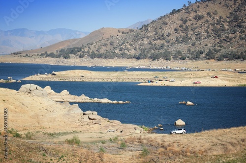 Low level lake in California photo