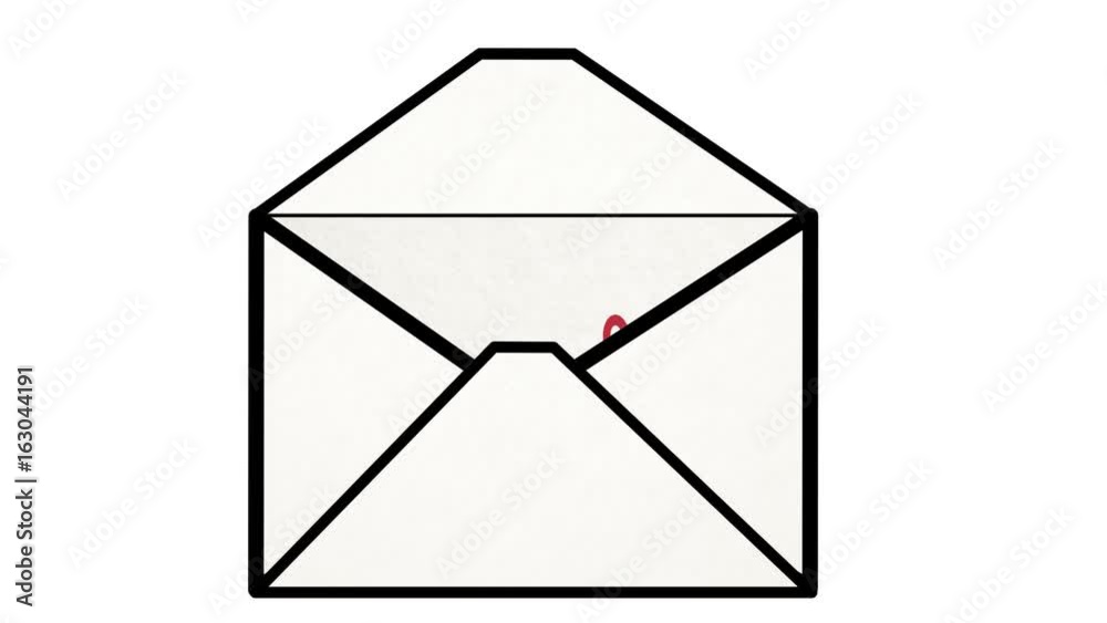 Letter coming out of envelope with Dear sir on it Letter coming out of envelope with Dear sir on it